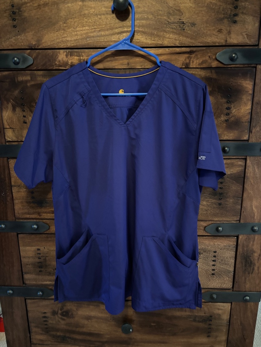 Carhartt Purple Scrub Top and Pants Size Large Women’s